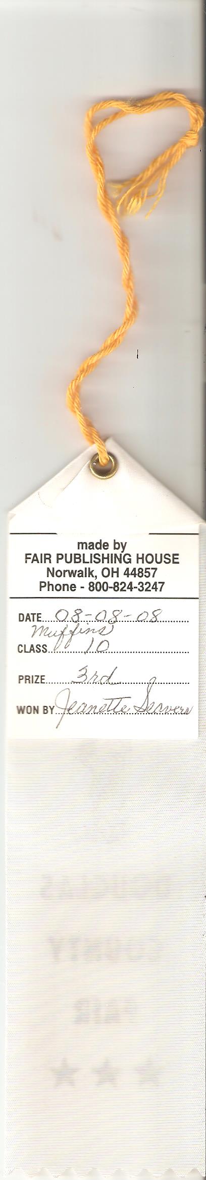 White Ribbon - Muffins